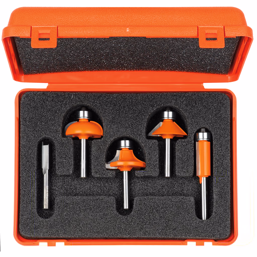 5-delige frezenset in pvc kistje, HW S=6mm · 700.005.03