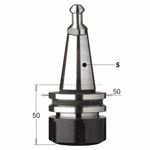 Mandrin ER32 ISO 30 Alberti/Masterwood, droit D=50mm · 183.220.01