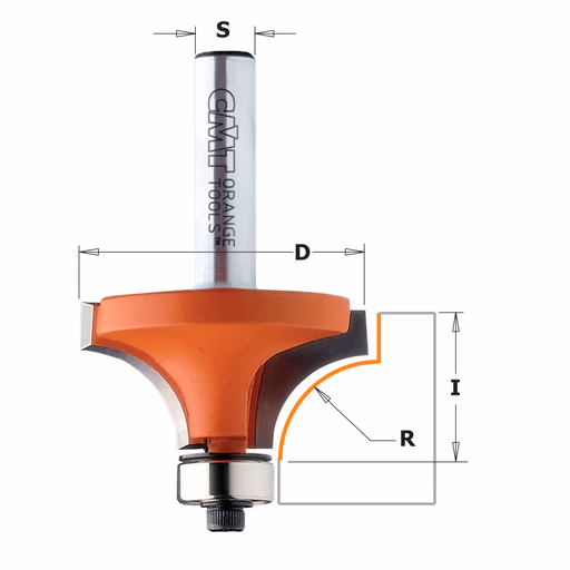 Holle radiusfrees zonder opstaande kant, HW D=15,9mm L=54mm I=12,7mm R=1,6mm · 738.160.11